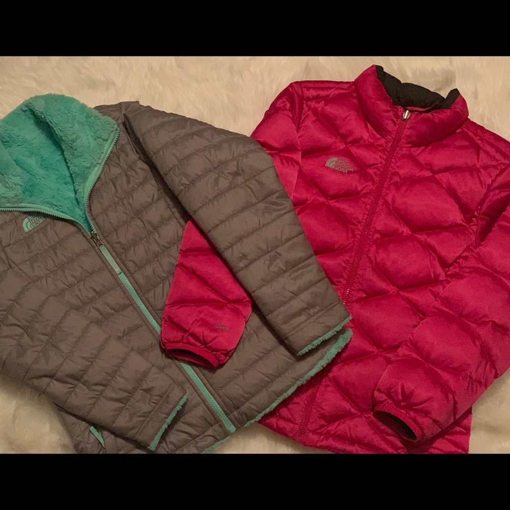Two North Face girls jackets